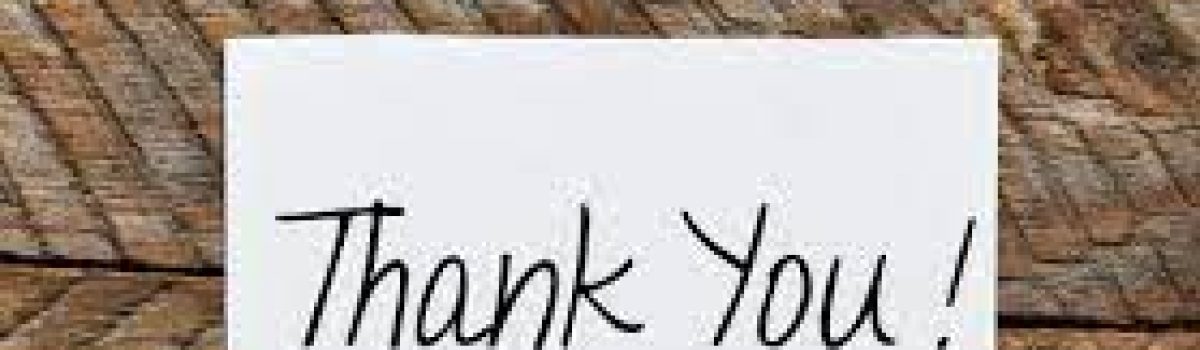 The Two Most Important Words: Thank You