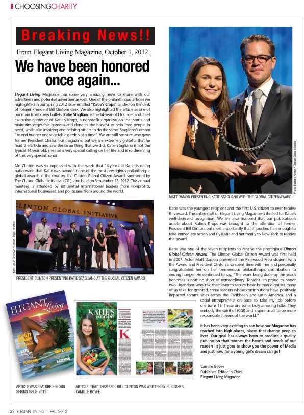 elegant living magazine press release